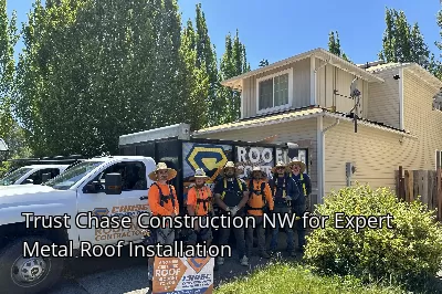 Trust Chase Construction NW for Expert Metal Roof Installation