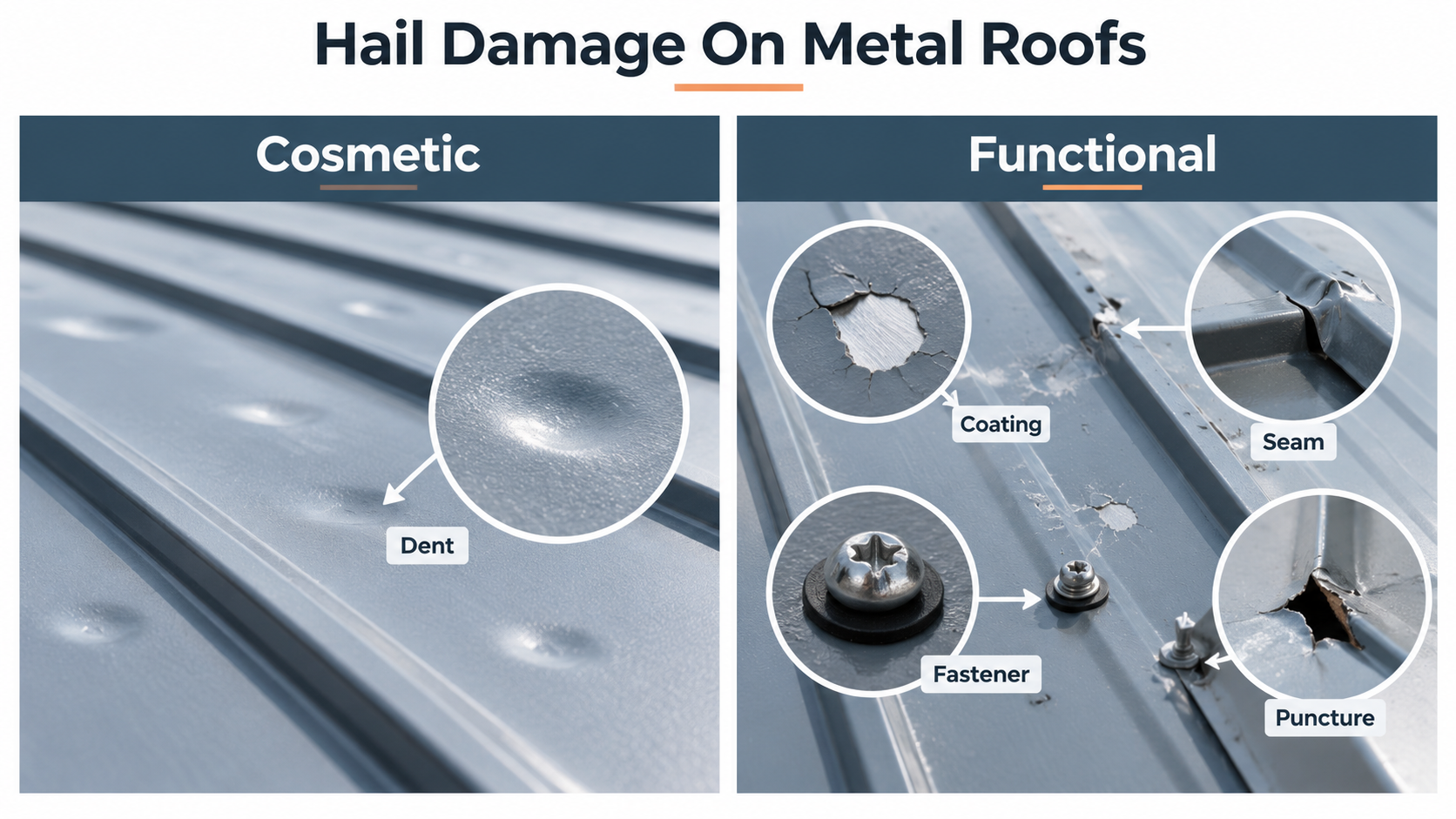 will hail damage a metal roof